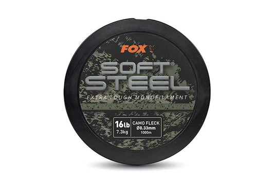 Fox Soft Steel Fleck Camo Mono 16lb (7.3kg) 0.33mm x 1000m