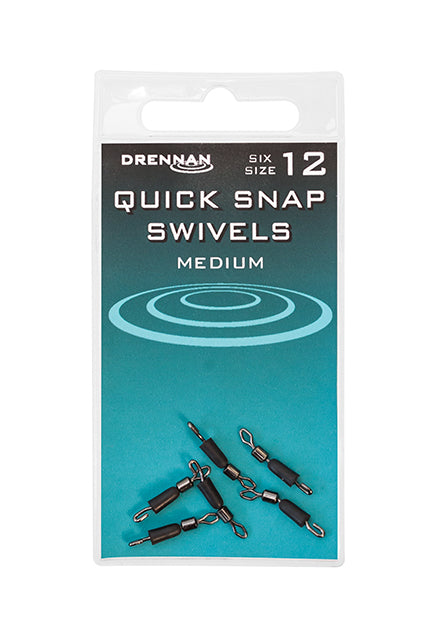 Drennan Quick Snap Swivels Size Medium Size 12