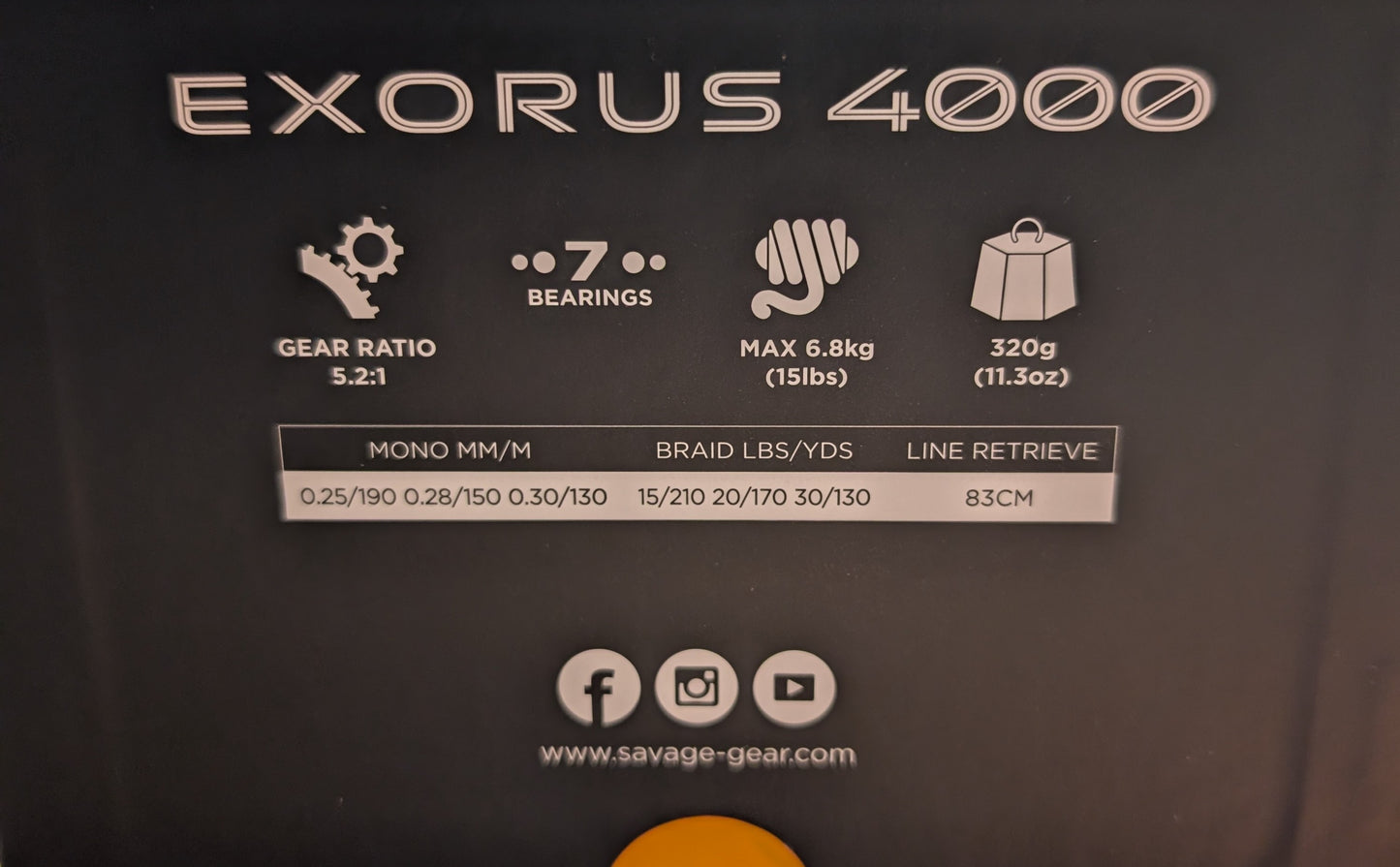 Savage Exorus 4000 Reel