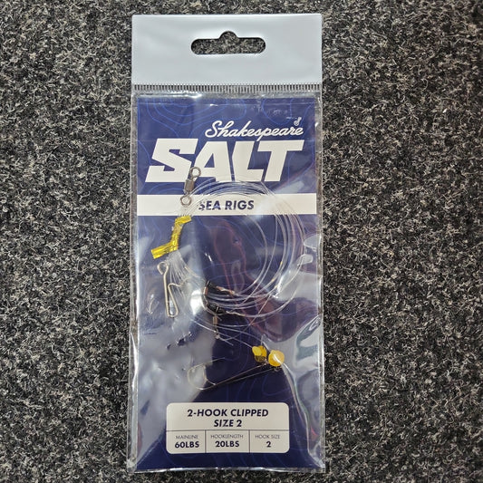 Shakespeare Salt 2 Hook Clipped Size 2