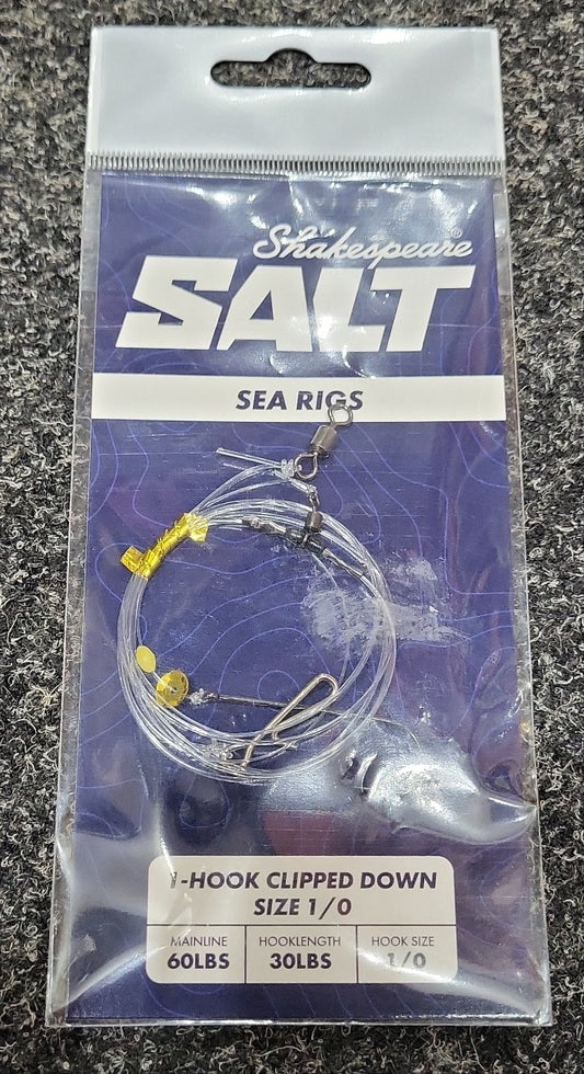 Shakespeare Salt 1 Hook Clipped Down 1/0