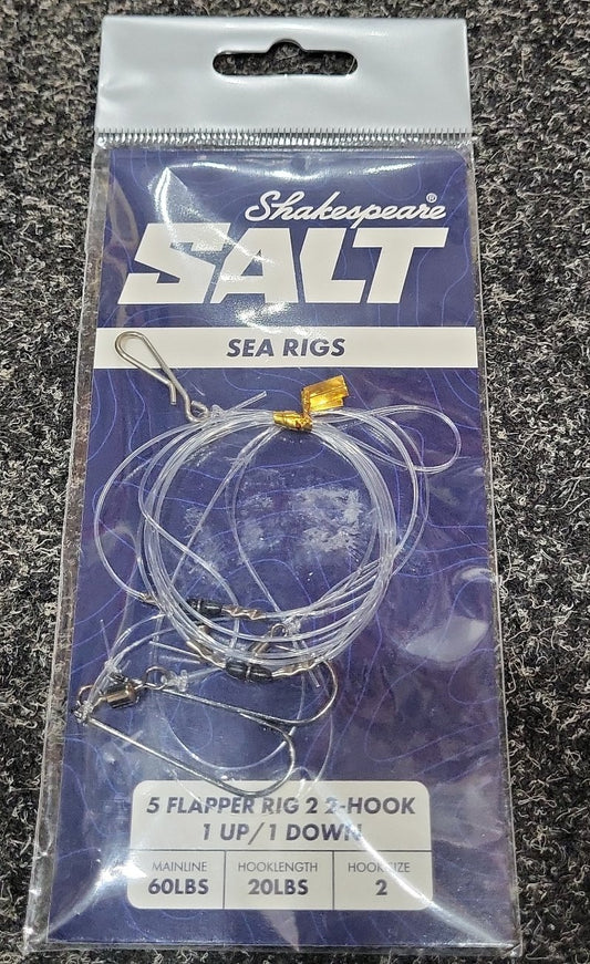 Shakespeare Salt Flapper 1up 1down Hook Size 2