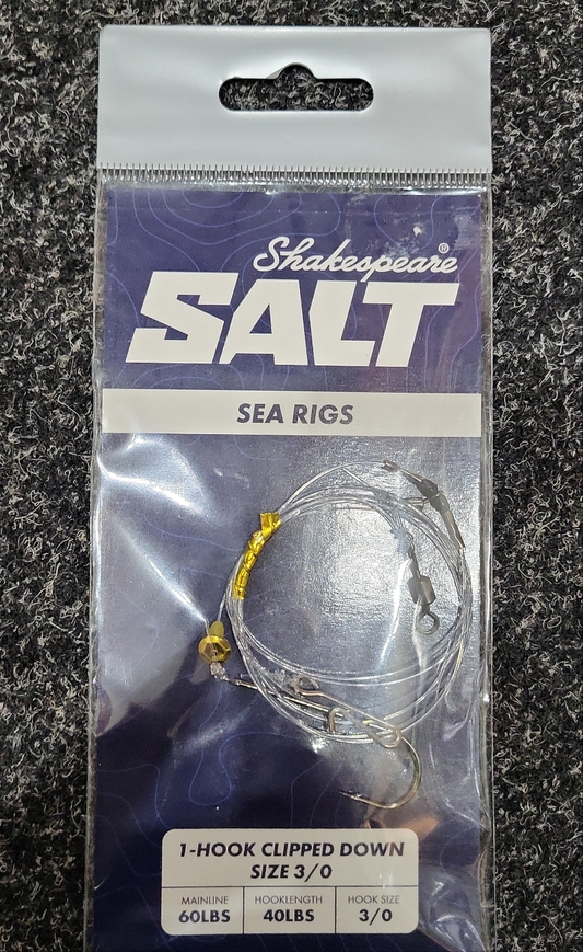 Shakespeare Salt 1 Hook Clipped Down 3/0