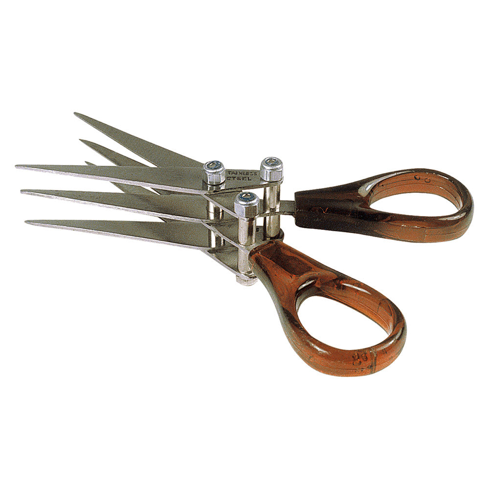 Maver Triple Blade Worm Scissors Green Handle