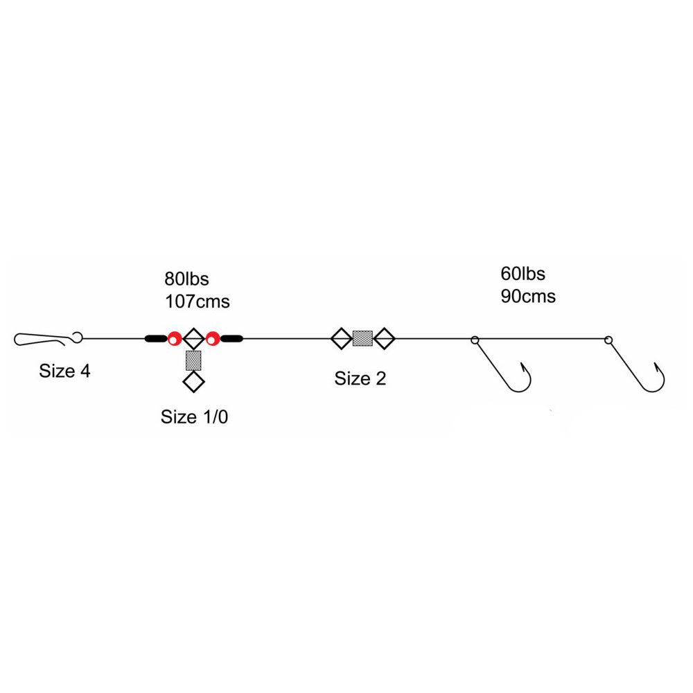 Tronixpro Pulley Pennel Rig. Size 1/0