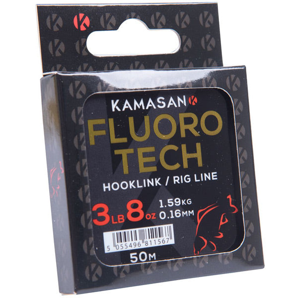 Kamasan Fluoro Tech Rig Line 3lb 8oz Hooklink / Rig Line