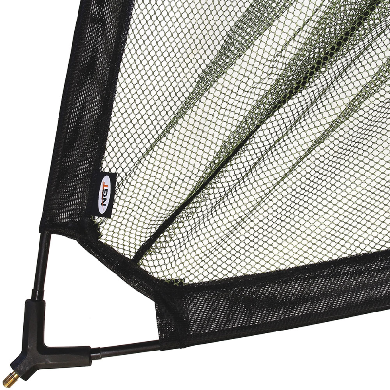 NGT 42' Specimen Net - Two-Tone Mesh with Plastic 'V' Block and Stink Bag