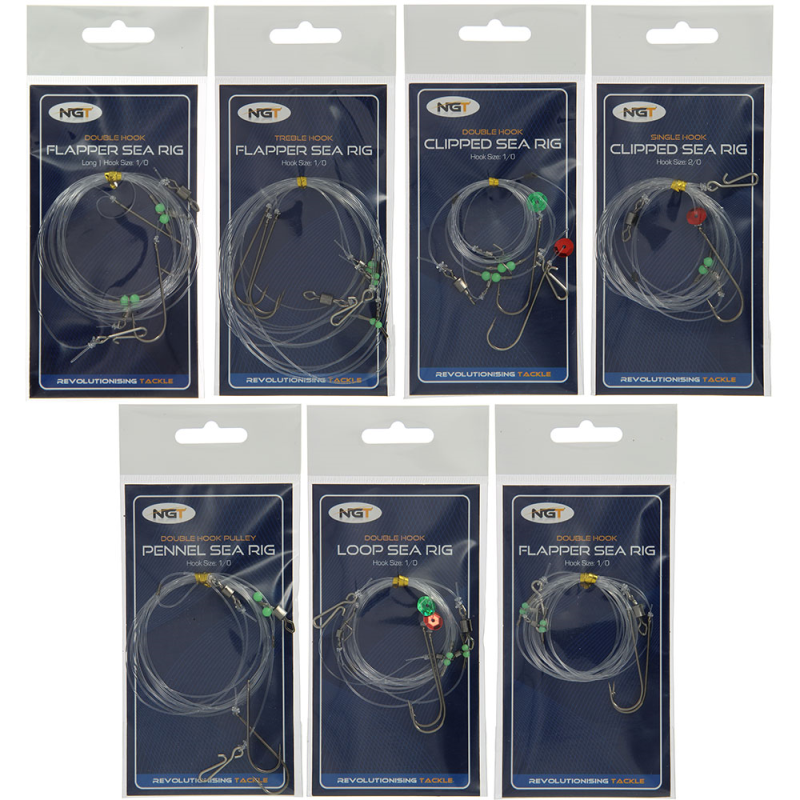NGT Double Hook Loop Sea Rig. Size 2/0