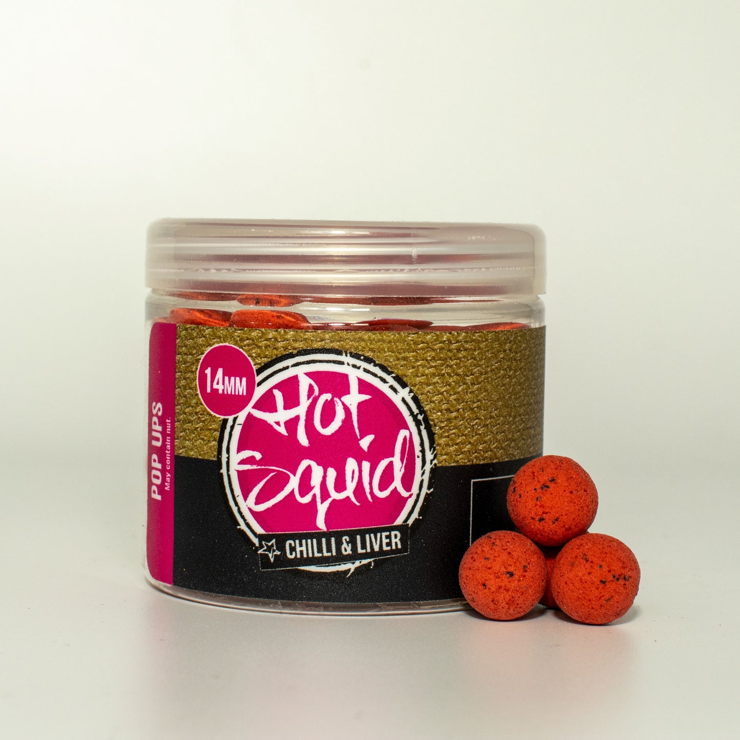 Proper Carp Baits Hot Squid Pop ups 14mm Chilli And Liver