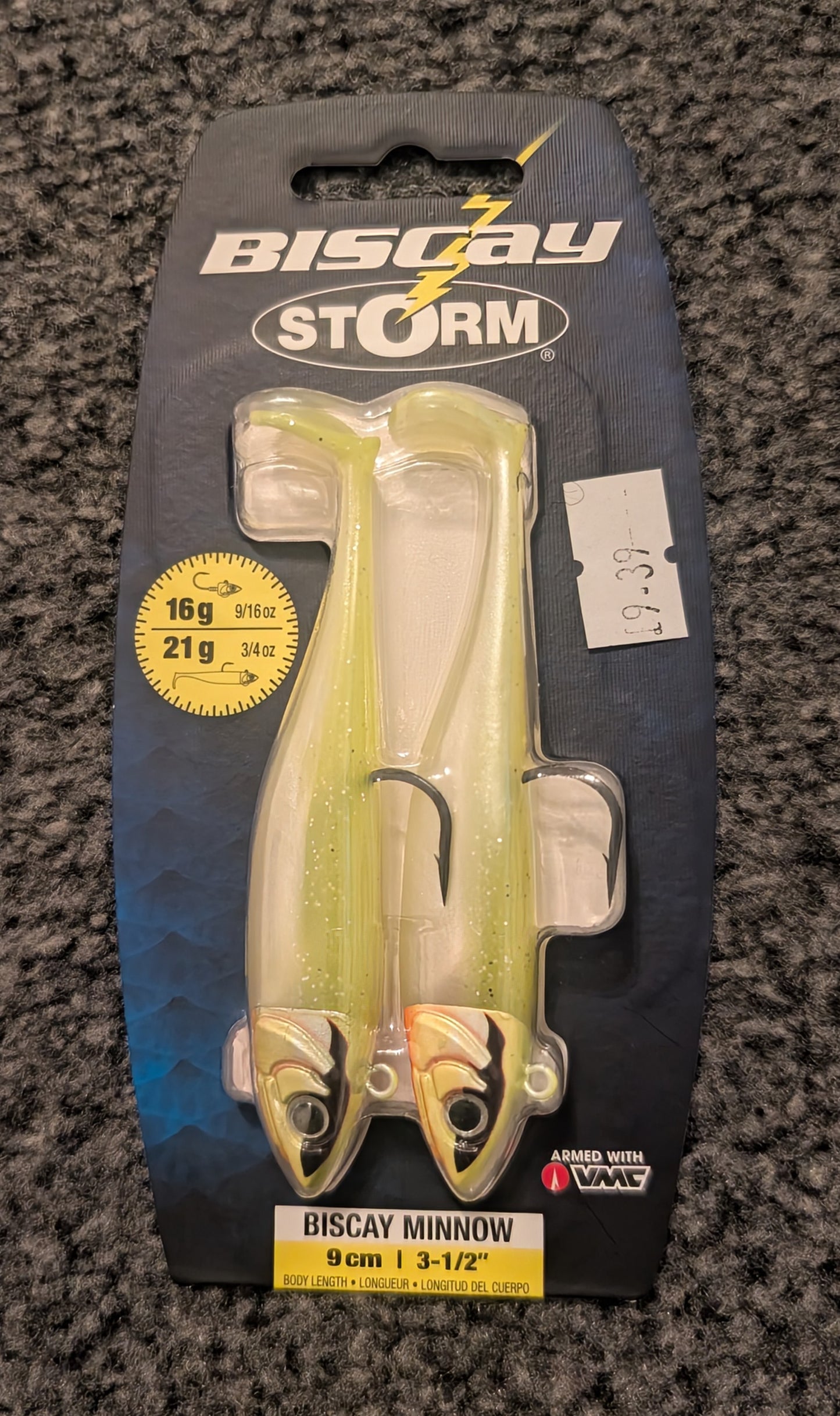 Biscay Storm Minnow 9-16G Chartreuse