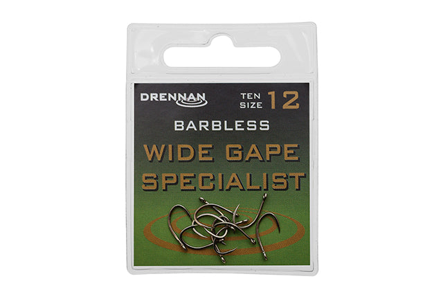 Drennan Barbless Wide Gape Specialist Hook Size 8