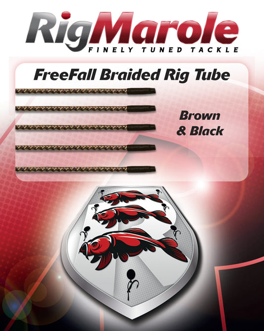 Rig Marole FreeFall Braided Rig Tube Brown & Black  3x1m