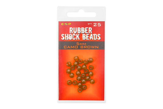 ESP Rubber Shock Beads 5mm Camo Brown