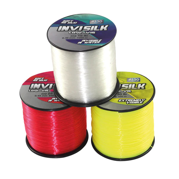 Invisilk 18lb Line 4oz 0.37mm 878m (Yellow )