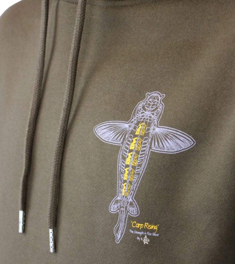 Vass Carp Rising Hoodie Khaki Edition X Large