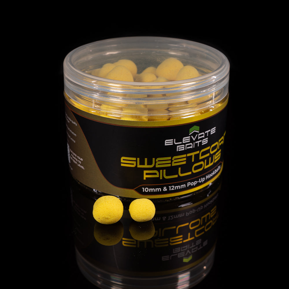 Elevate Sweetcorn Pillows – 10mm & 12mm Pop-Up Hookbaits