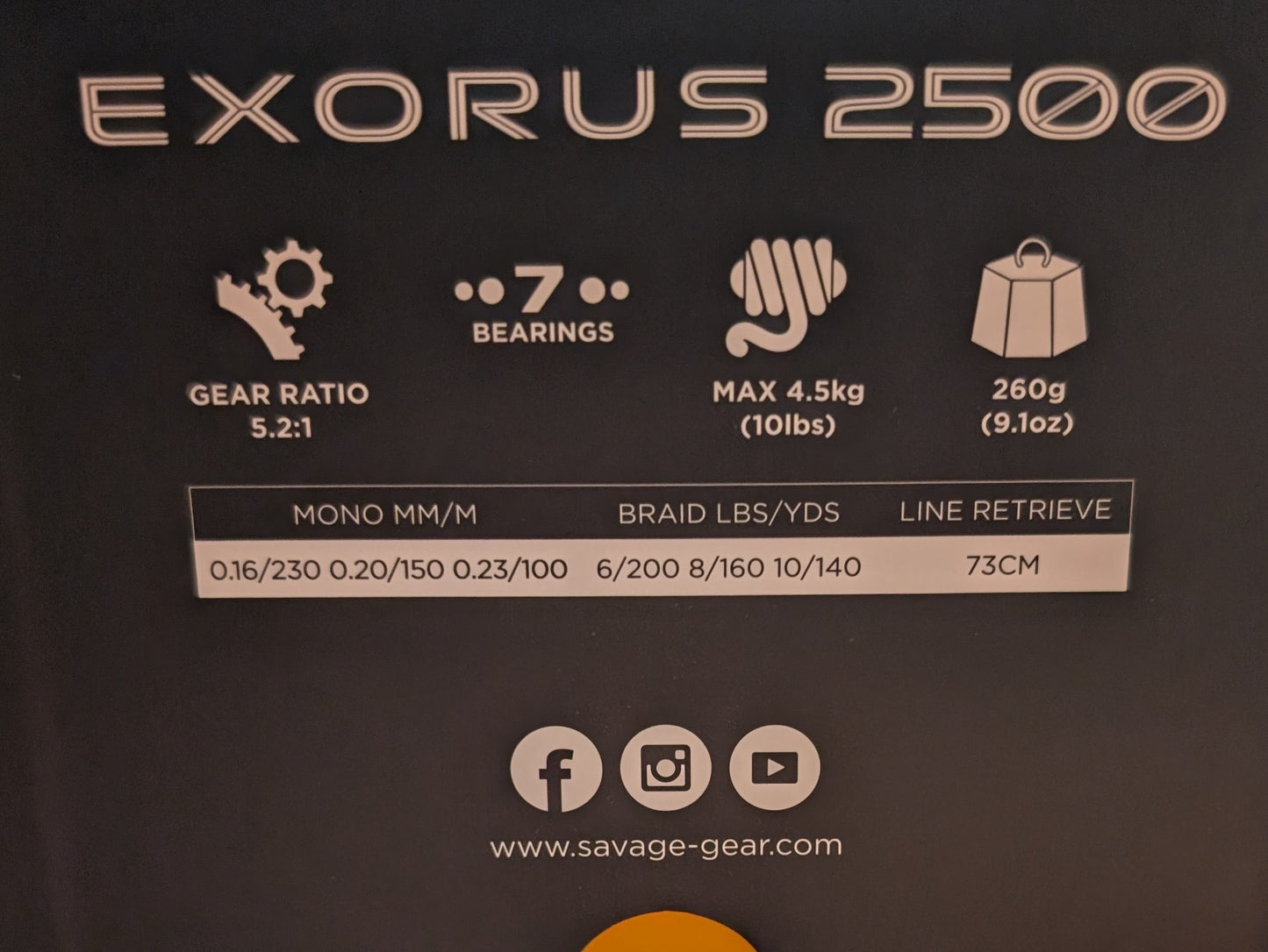 Savage Gear Exorus 2500 Reel