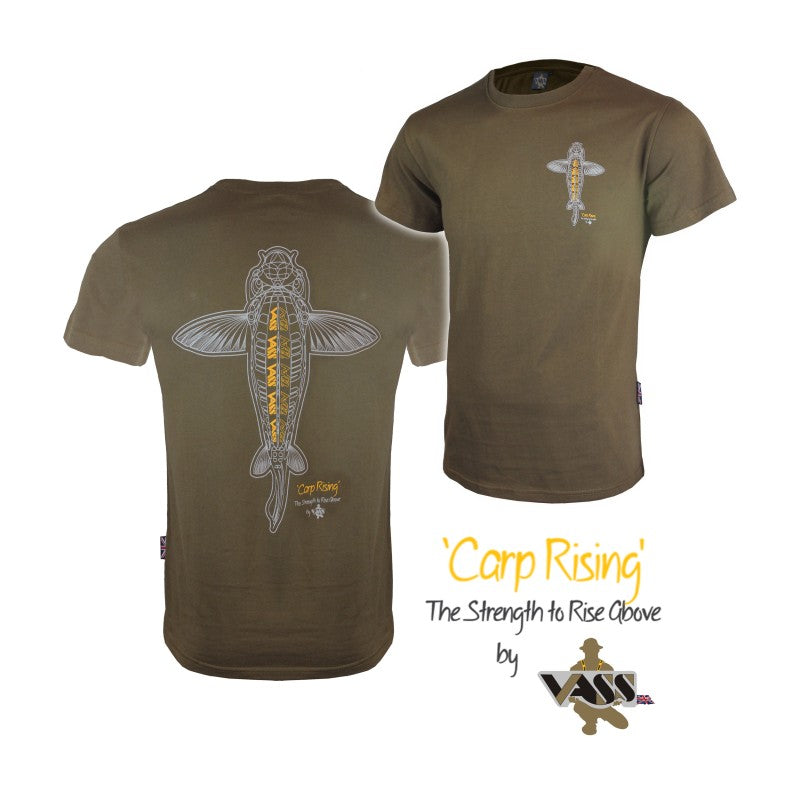 Vass Carp Rising T-Shirt Khaki Edition X Large