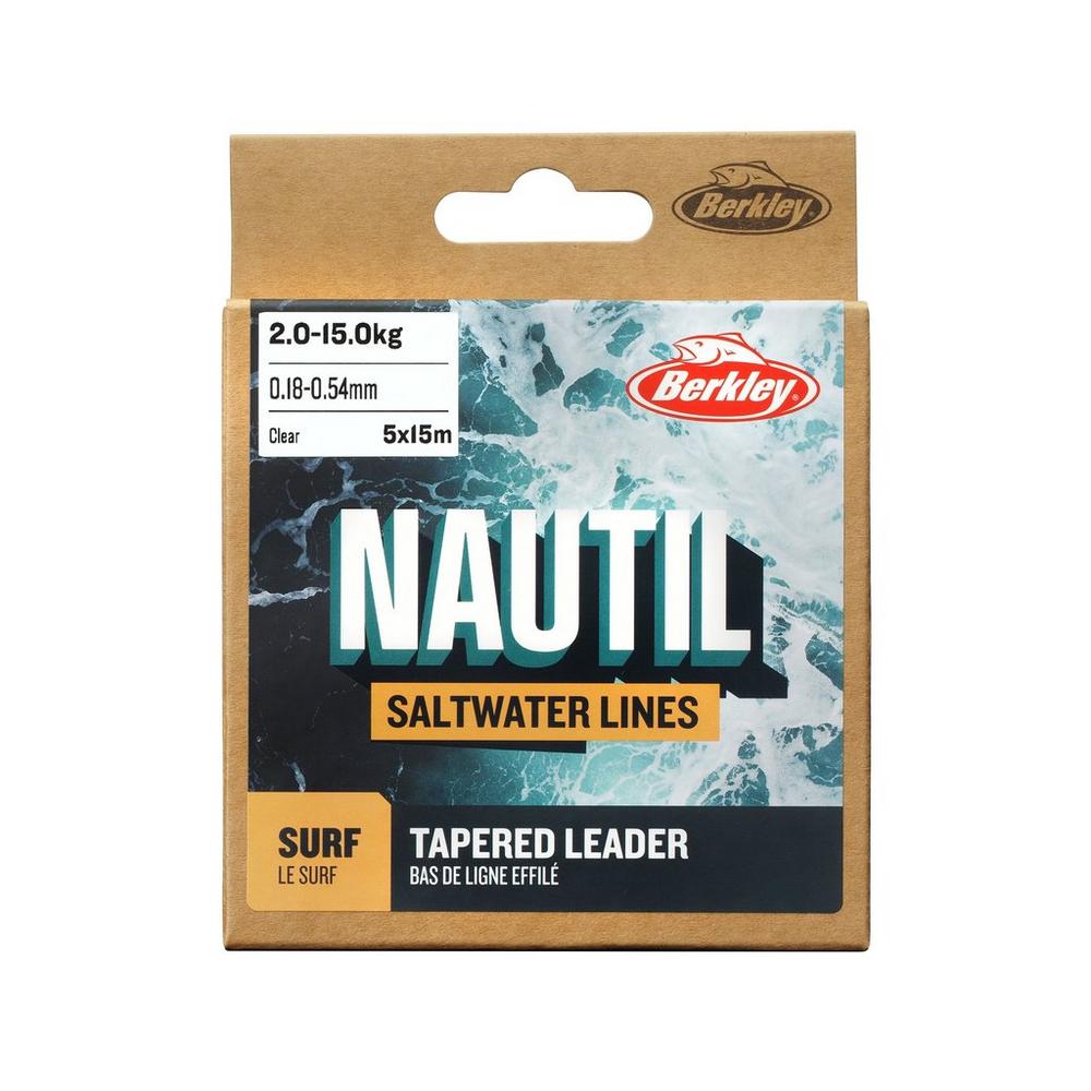 Berkley Nautil Surf Monofilament Tapered Clear Mainline