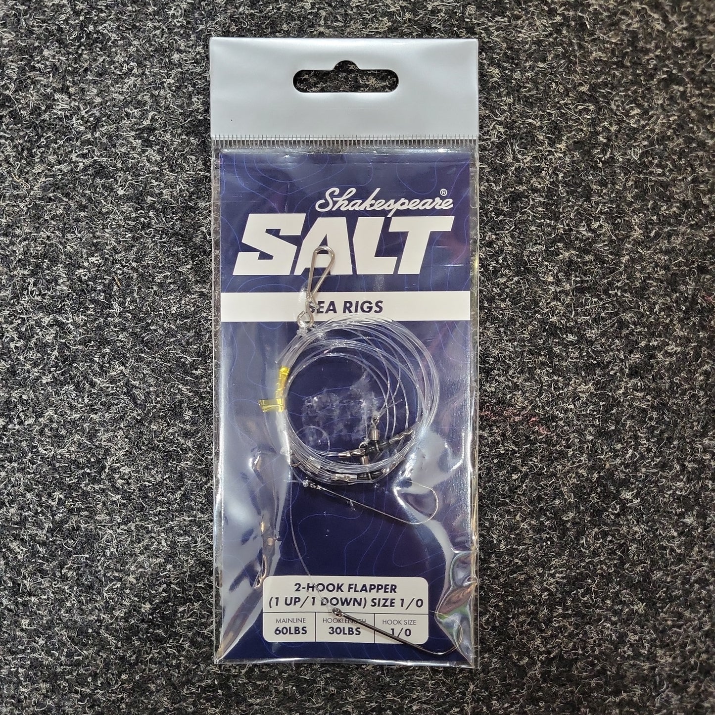 Shakespeare Salt Rig 2-Hook Flapper 1up/1 Down Size 1/0