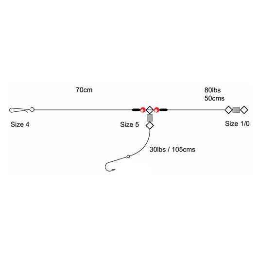 Tronixpro 1 Hook Flapper. Size 1/0