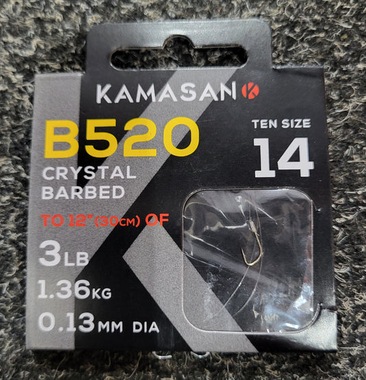Kamasan B520 Barbed Hooks Size 18