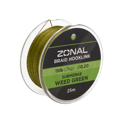 Kodex zonal braid hooklink submerge weed green