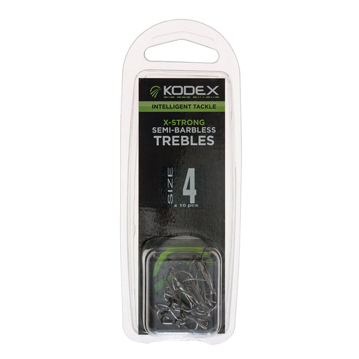 Kodex X-Strong Semi-Barbless Trebles Siz