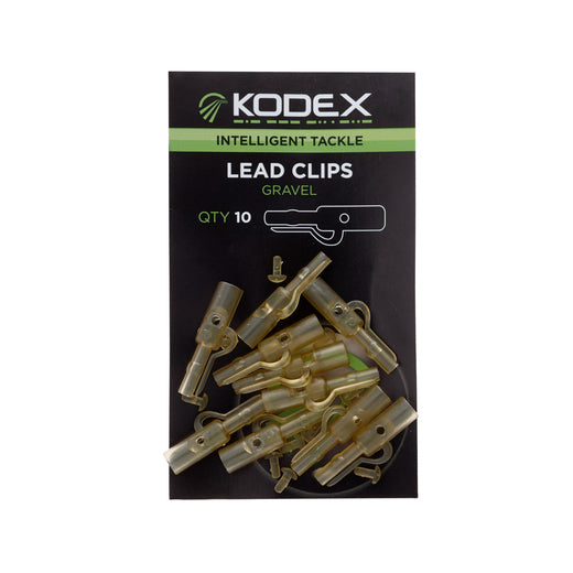 LEAD CLIPS GRAVEL 10PC PKT