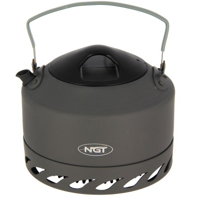 NGT Aluminium Outdoor Fast Burn Kettle - 1.1 litre Gun Metal