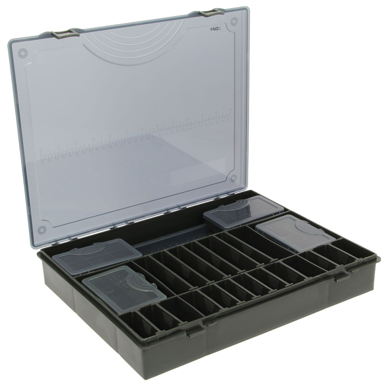 NGT 7+1 Tackle Box - Tackle Box with 6 Bit Boxes and Rig Board