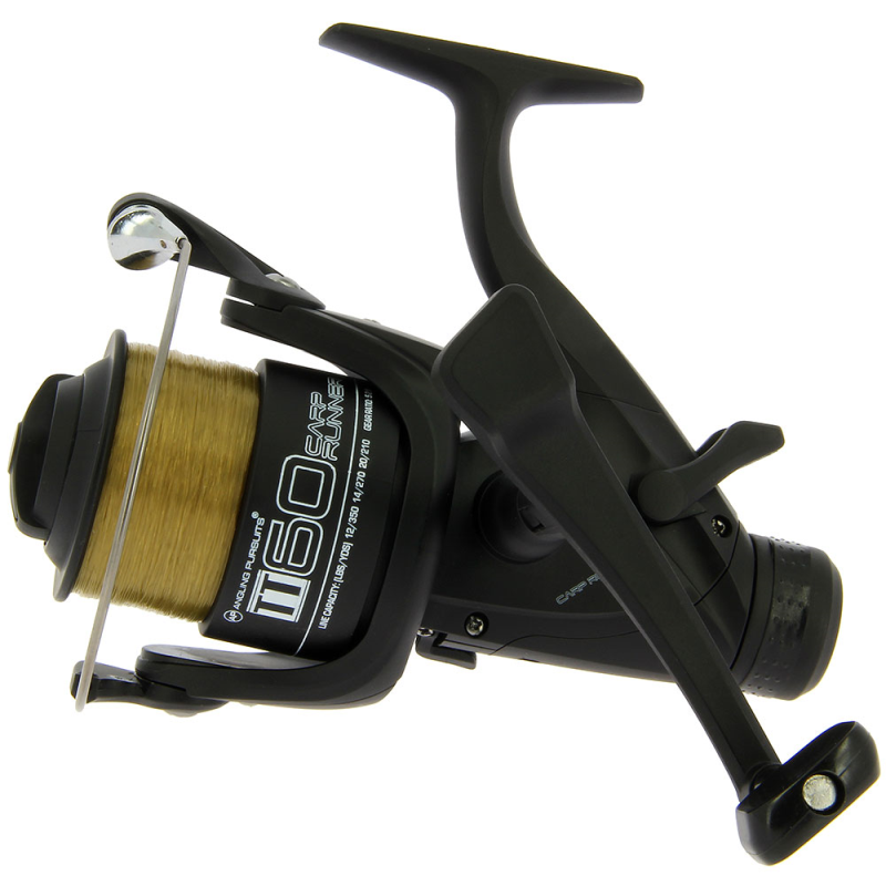 Angling Pursuits TT 60 - 4BB Carp Runner Reel with 10lb Line and Spare Spool